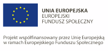 Projekt współfinansowany przez Unię Europejską w ramach Europejskiego Funduszu Społecznego